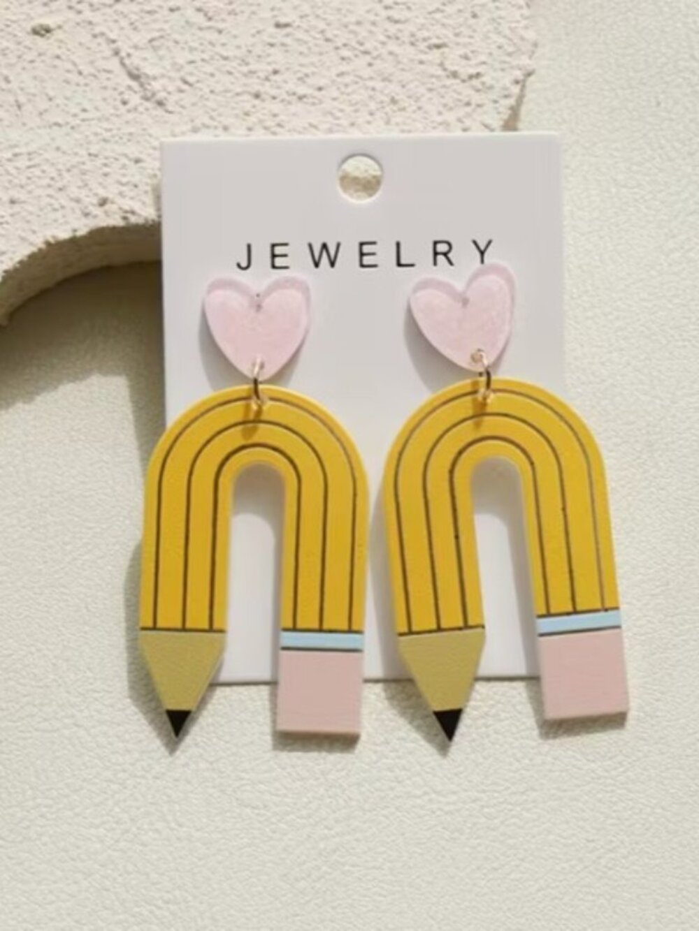 Teacher “Pencil Hearts” Statement Dangle Earrings (NEW & SO CUTE!)